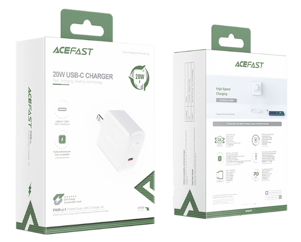 Sạc ACEFAST PD3.0 20W 1 cổng USB-C A3