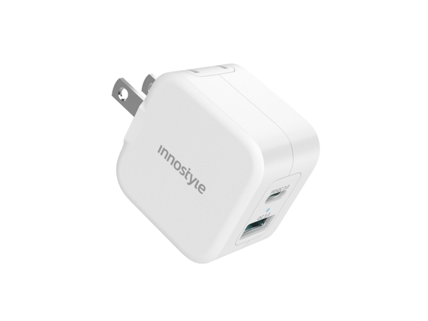 SẠC NHANH INNOSTYLE MINIGO PRO III DUAL PD/QC3.0 20W WHITE IC20-2PDWHI