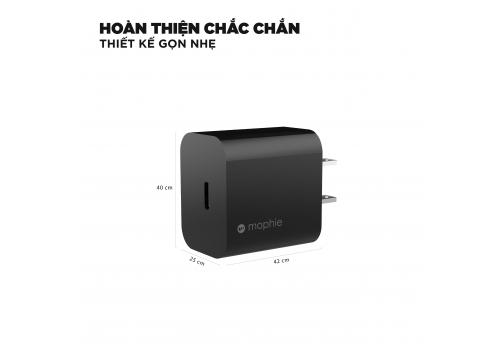 Sạc nhanh Mophie Power Delivery 20W 1 USB-C