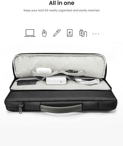 TÚI XÁCH CHỐNG SỐC TOMTOC (USA) BRIEFCASE MACBOOK PRO 14 /AIR 13 A14-C02