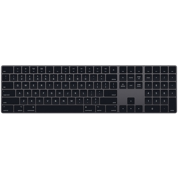 Bàn phím không dây Magic Keyboard with Numeric Keypad - US English - Space Gray