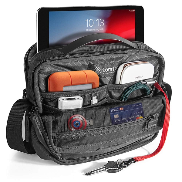 TÚI ĐEO ĐA NĂNG TOMTOC (USA) CROSSBODY FOR TECH ACCESSORIES AND IPAD 10.5/PRO 11INCH/TABLET/NOTEBOOK 11INCH - H02-A01D
