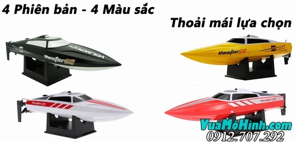 tàu thuyền cano điều khiển từ xa mini vector 28 giá rẻ cỡ nhỏ, hàng chính hãng