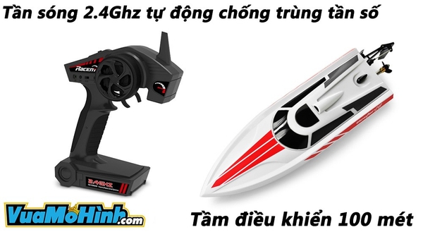 tàu thuyền cano điều khiển từ xa mini vector 28 giá rẻ cỡ nhỏ, hàng chính hãng