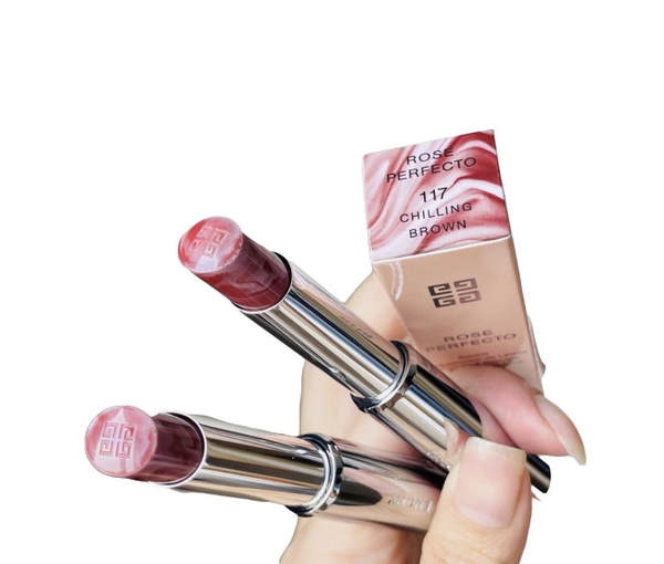 Son Dưỡng Givenchy Rose Perfecto Lip Balm 117 Chilling Brown Pazu.vn