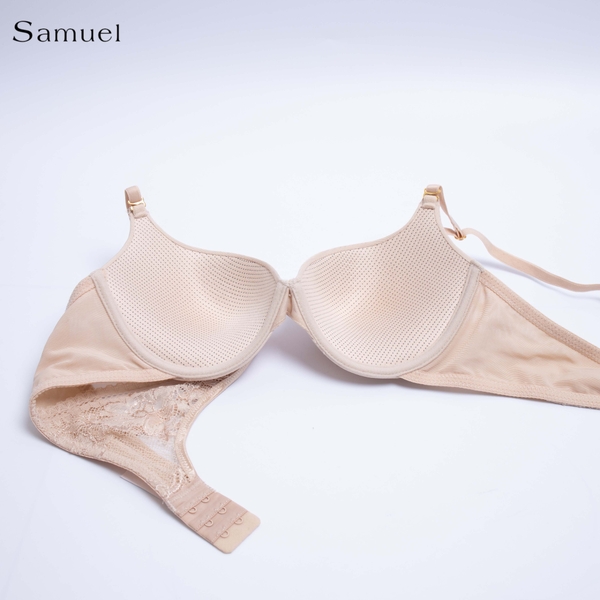 Samuel Ada Áo ngực Nguyên ngực Mút Nanobon viền ren cánh buồm