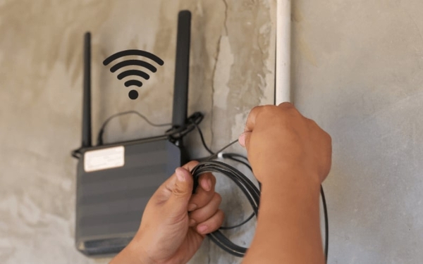 Lắp đặt bộ phát wifi ở vị trí trung tâm nhà