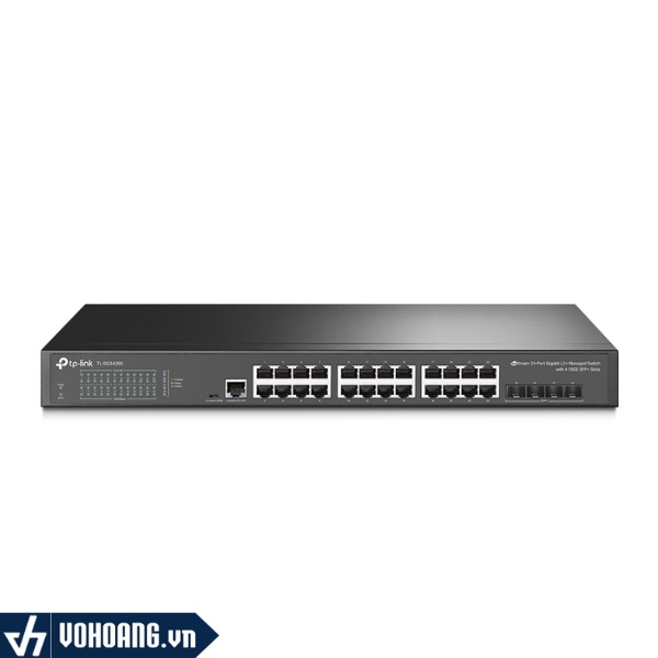 TP-Link TL-SG3428X | Switch JetStream Quản Lý Tập Trung 24 Cổng Gigabit Với 4 Cổng Uplink 10G