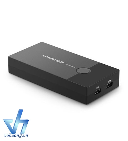 UGREEN 30357 - KVM 2 máy tính dùng chung màn hình + 2 USB