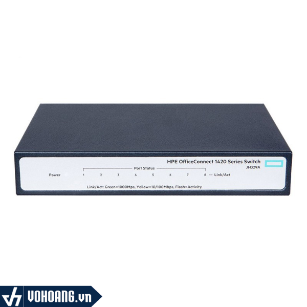 HPE 1420-8G Switch JH329A | Switch Gigabit Để Bàn 8 Cổng Dành Cho Doanh Nghiệp
