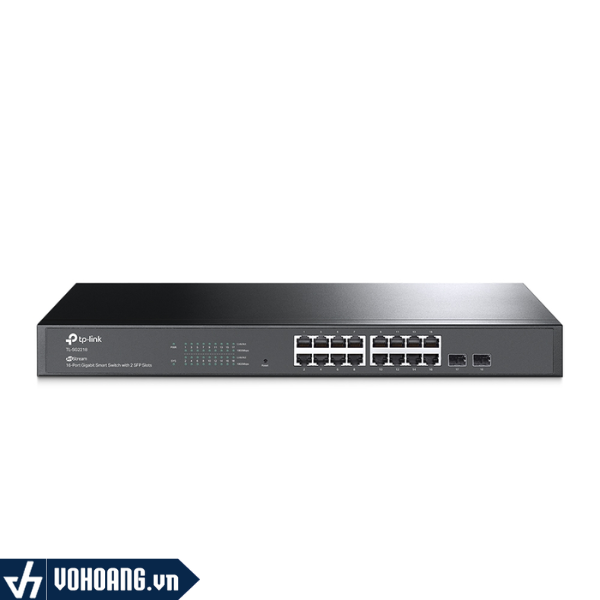 TP-Link TL-SG1218MP | Switch Jetstream 16 Cổng Gigabit PoE+ RJ45, Hỗ Trợ 2 Khe SFP Gigabit Kết Hợp