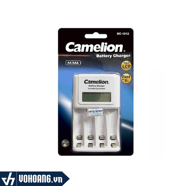 Camelion BC-1012 | Máy Sạc Pin AA/AAA Tích Hợp Màn Hình LCD | Phân Phối Chính Hãng
