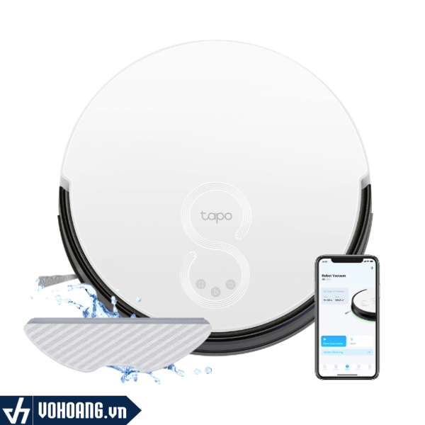 TP-LINK Tapo RV10 | Robot Hút Bụi & Lau Nhà Có Chế Độ Yên Tĩnh 53Db Thế Hệ Mới Nhất