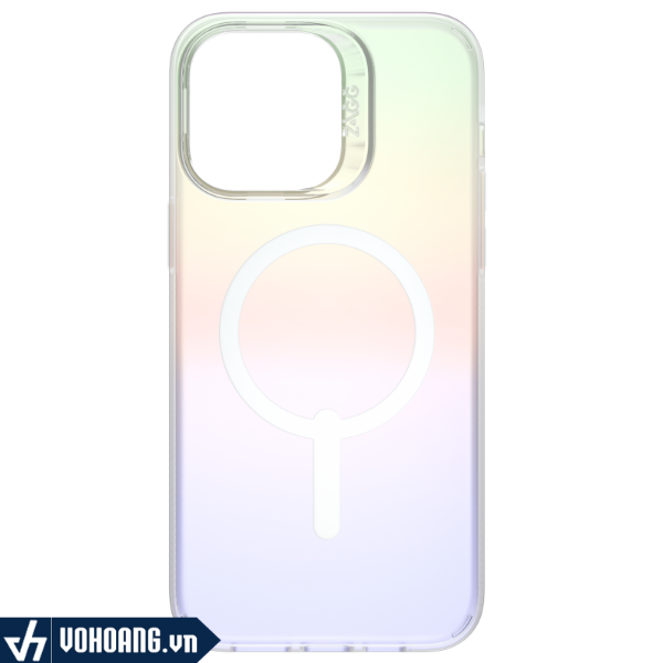 ZAGG IRIDESCENT MAGSAFE CASE | Ốp Lưng Kháng Khuẩn Kèm Vòng Sạc Magsafe IPHONE 14 Series Chuyển Màu