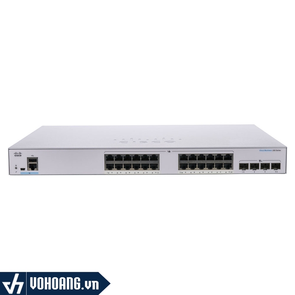 Cisco CBS250-24T-4X-EU | Switch Thông Minh Gigabit 24 Cổng - Tích Hợp 4 Cổng 10G SFP
