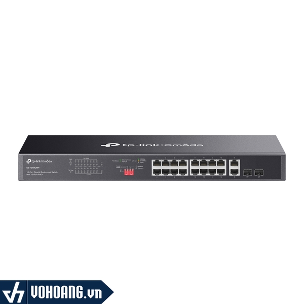 TP-Link DS1018GMP | Switch Omada 18 Cổng Gigabit - 16 Cổng PoE+ - 2 Cổng SFP Gigabit