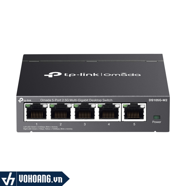 TP-Link DS105G-M2 | Switch Chia Mạng Omada 5 Cổng 2.5Gbps Tốc Độ Cao