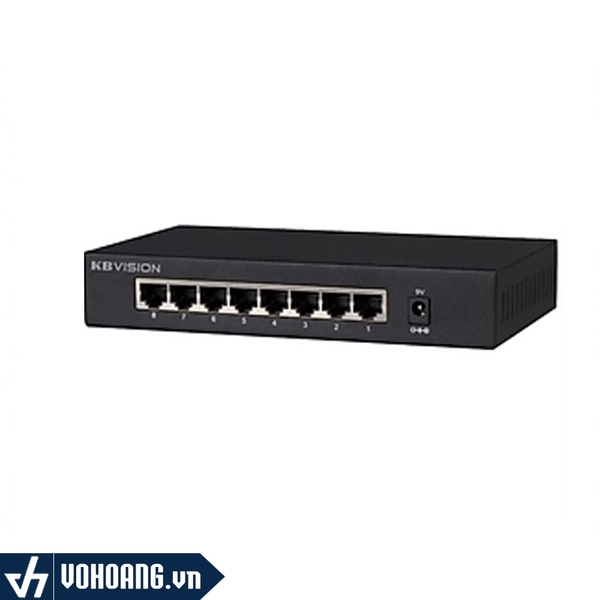 KBVISION KX-CSW08 | Switch 8 Cổng Gigabit - Tốc Độ Truyền Tải 11.9Mbps