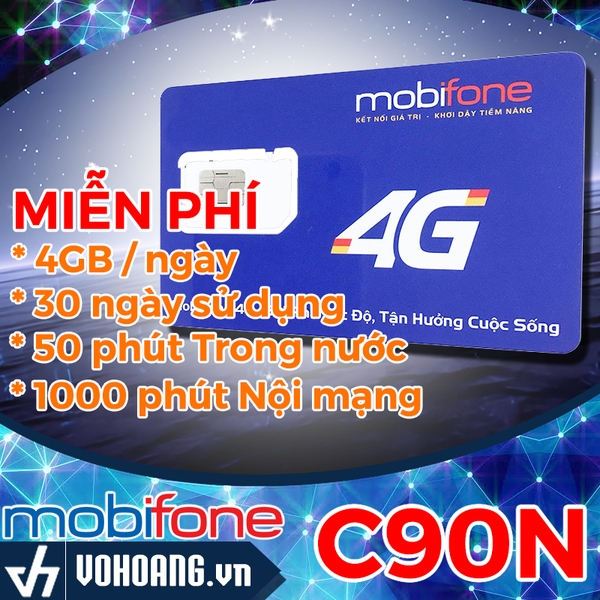 Mobifone C90N | SIM Data Tốc Độ Cao - 4GB Mỗi Ngày