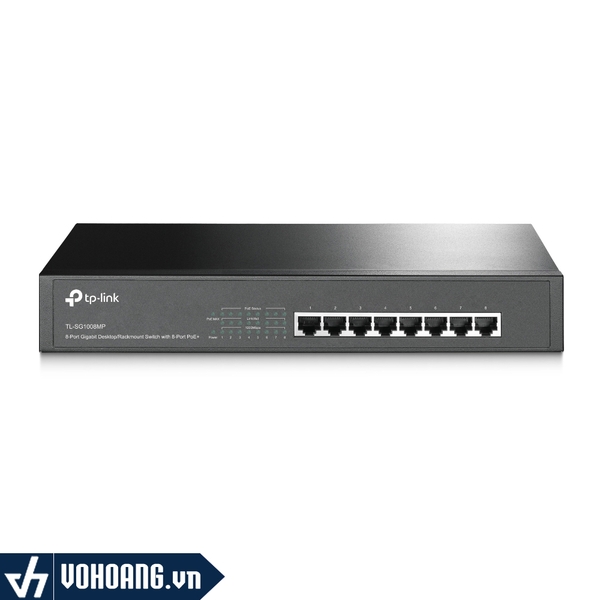 TP-LINK TL-SG1008MP | Switch 8 Cổng Gigabit Với 8 Cổng PoE+ Công Suất 153W