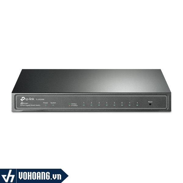 Tp-Link SG2008 | Switch Doanh Nghiệp JetStream 8 Cổng Gigabit - Hỗ Trợ Quản Lý