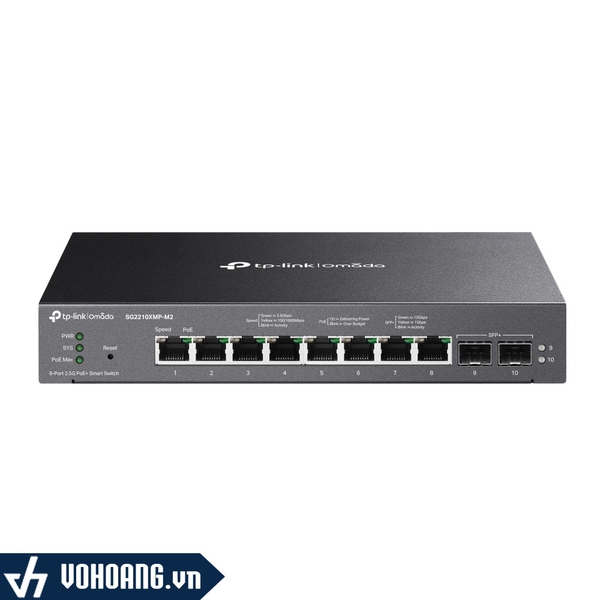 TP-LINK SG2210XMP-M2 | Switch 8 Cổng PoE+ Chuẩn 2.5G Với 2 UpLink SFP+ 10G