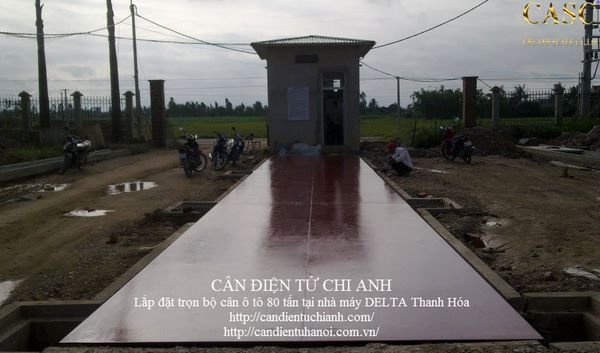 Bàn giao trạm cân 80 tấn tại công ty Delta thanh hóa