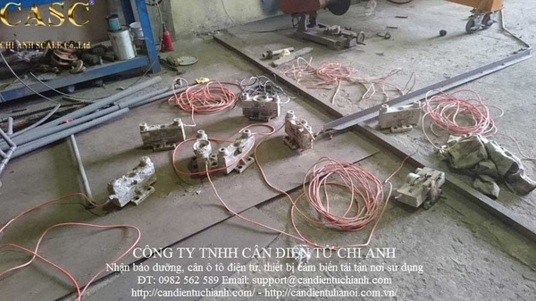 Bảo dưỡng cân ô tô 120 tấn công ty CP 136 BQP