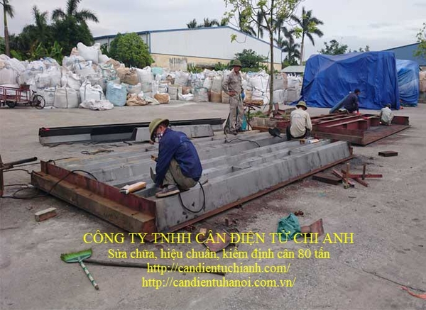 Sửa chữa bàn cân điện tử 80 tấn