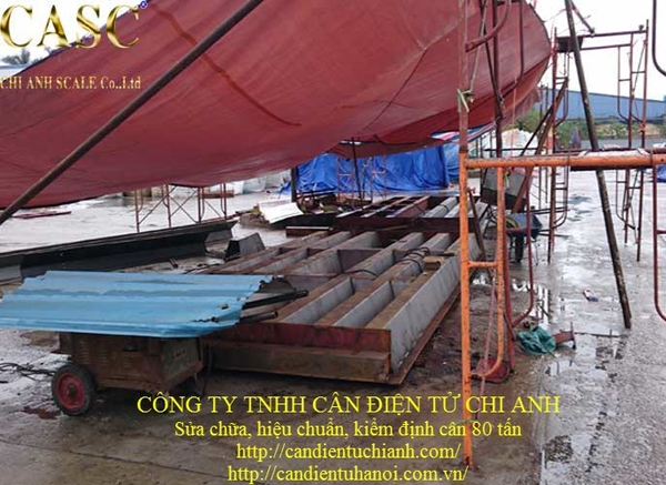 sửa chữa thay thế khung bàn cân điện tử 80 tấn