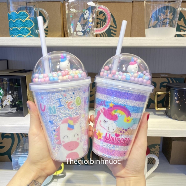 Ly Nhựa Cold Cup Unicorn Chất Liệu BPA FREE Cao Cấp