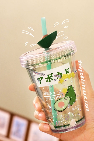 Ly Cold Cup Hoạ Tiết Trái Cây 320ML