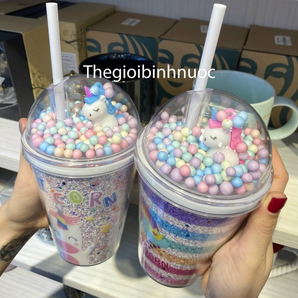 Ly Nhựa Cold Cup Unicorn Chất Liệu BPA FREE Cao Cấp