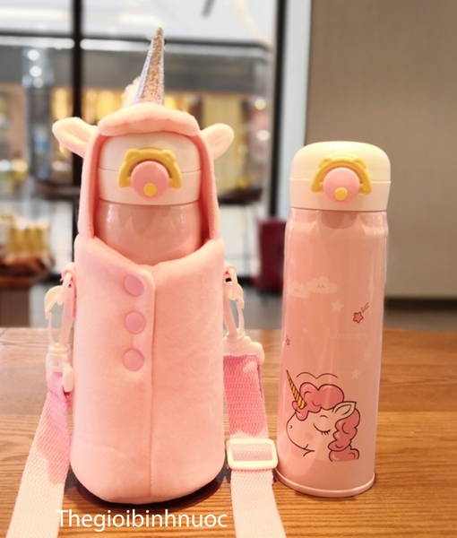 Túi Đựng Bình Nước Giữ Nhiệt Thỏ , Gấu , Khủng Long , Heo , Unicorn