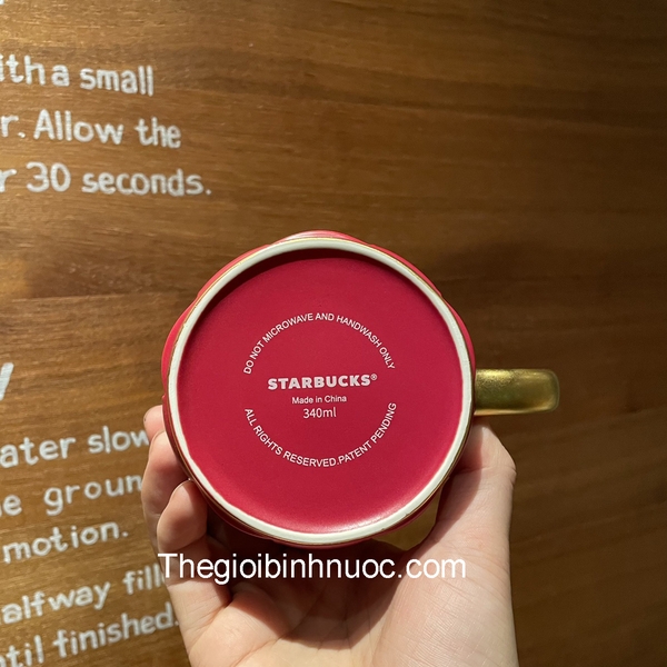 Ly Starbucks 2021 Winter Christmas Retro 340ml