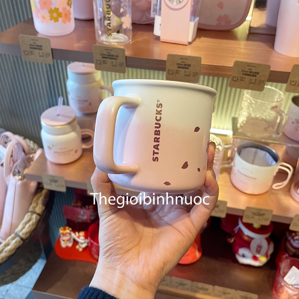 Starbucks Cup 2021 Sakura Flower Couple Bowling