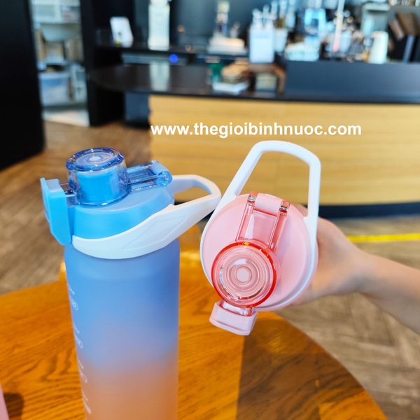 Bình Nhựa Thể Thao Nút Bật 1000ML BPA FREE