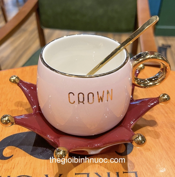 Ly Sứ Văn Phòng Kèm Nắp Và Muỗng