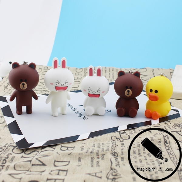 Móc Khóa Line Gấu Brown Thỏ Cony