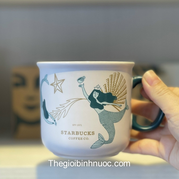 Ly STARBUCKRS Mermaid mug Nordic 355ML