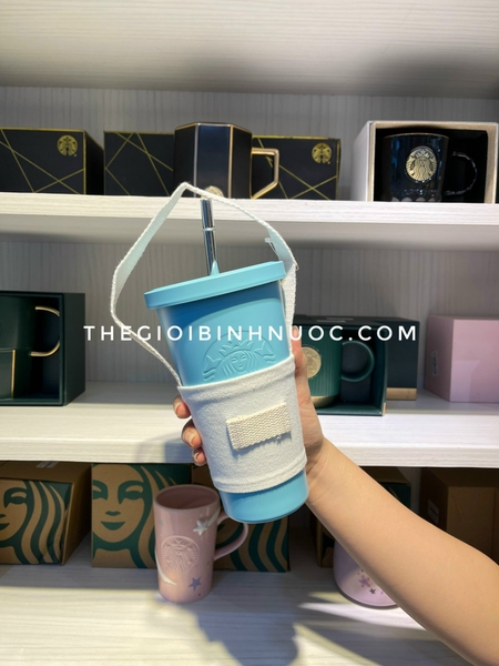 Túi Vải Đựng Ly Màu Pastel
