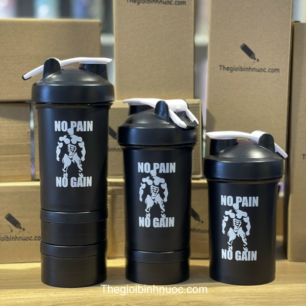 Bình Nước Tập Gym Shaker 3 Tầng 600ML