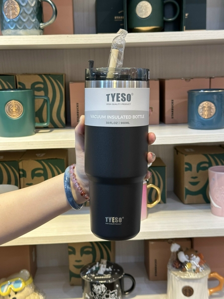 LY GIỮ NHIỆT TYESO 900ML Tặng Kèm Ống Hút