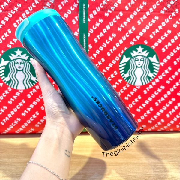 Bình Giữ Nhiệt Starbucks Hồng Xanh Dương