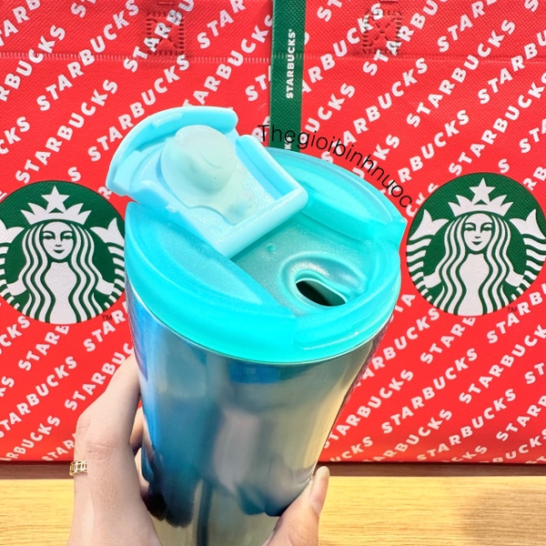 Bình Giữ Nhiệt Starbucks Hồng Xanh Dương