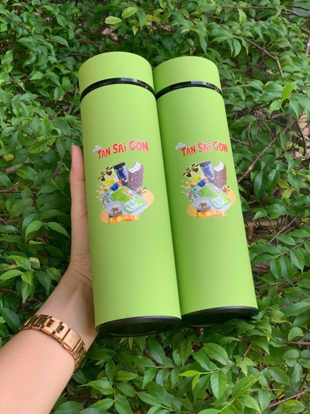 Sỉ In Logo Khắc Tên Bình Giữ Nhiệt Sơn Nhung Lỳ 500ML