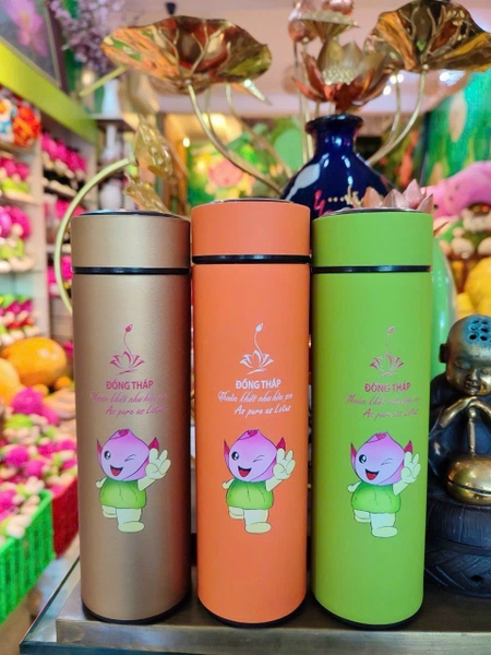 Sỉ In Logo Khắc Tên Bình Giữ Nhiệt Sơn Nhung Lỳ 500ML