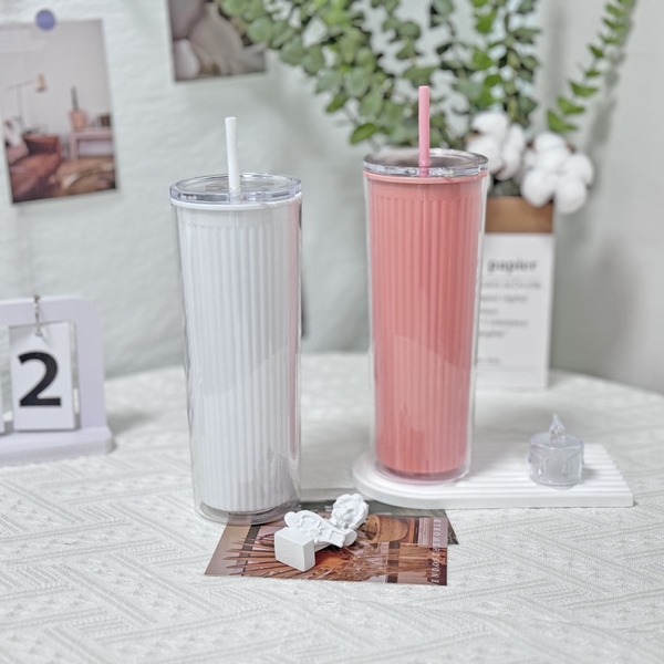 Sỉ In Logo Ly Nhựa 2 Lớp 800ML