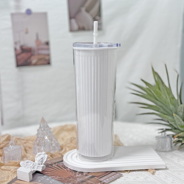 Sỉ In Logo Ly Nhựa 2 Lớp 800ML