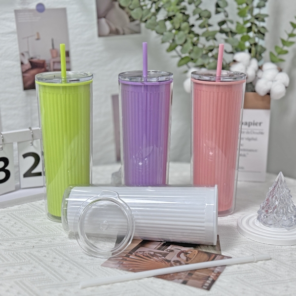 Sỉ In Logo Ly Nhựa 2 Lớp 800ML